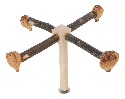 Pájaro De Madera Con Forma De Percha Giratorio Para Entrenam