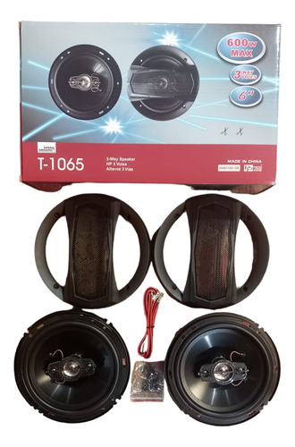 Kit 2 Parlantes Auto  Redondo 600w