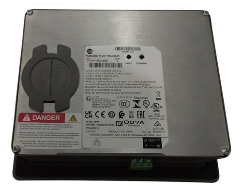 Allen Bradley 2711p-t6c21d8s Panelview Plus 7