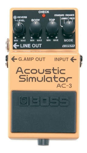 Pedal De Efecto Para Guitarra Acoustic Simulator Boss Ac3 