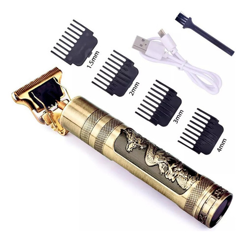 Maquininha Dragão De Cortar Cabelo Profissional Sem Fio