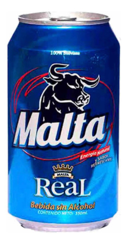 Bebida Malta Real 6 Kits Lata 350 Ml Boliviana