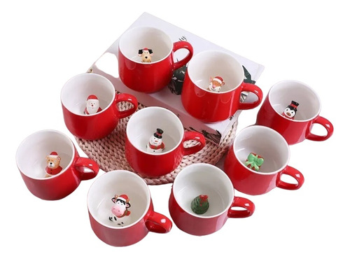 Colección Tasa Navideña Decorativa Cerámica 3 Pz, Exclusivas