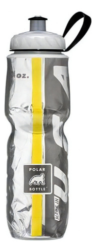 Garrafa Térmica Polar Bottle Black Yellow 710ml Caramanhola