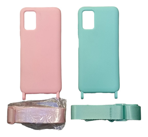 Forro Silicone Cover Con Straap Strapp Samsung A03s