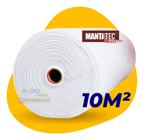 Manta Mantatec Vp50 10m² Impermeabilizante P/ Telhados Lajes
