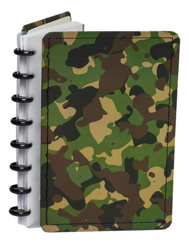 Caderno De Disco 80fls Camuflado Exército A5 Diskô