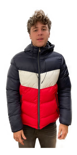 Campera Combinada Amsterdam Hombre Importada Impermeable