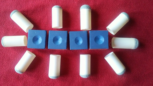 Imagen 2 de 7 de Kit 10 Perillas Para Tacos + 4 Tizas Para Tacos Pool