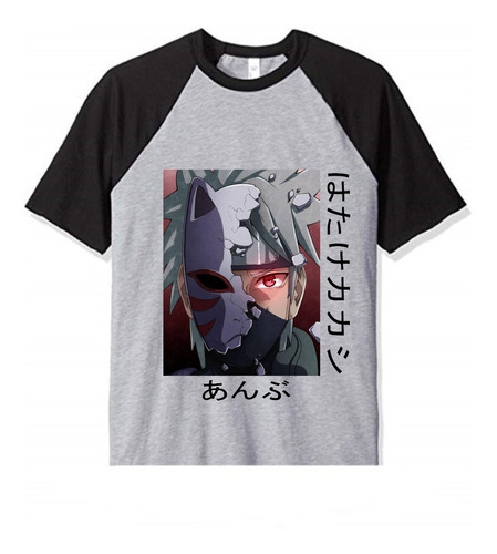 Remera Naruto Anime Manga 100% Algobon Peinado Kakashi