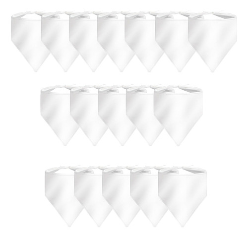 36 Pañuelos En Blanco Por Sublimación Para Perros, Bufanda N