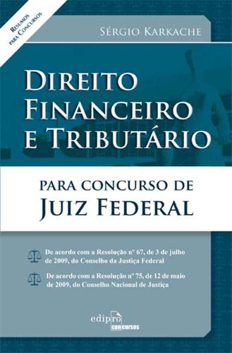 Libro Direito Financeiro E Tributario Para Concurso De De Ka