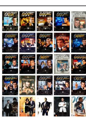 Dvd Coleção Completa : 007 James Bond ( 26 Filmes )