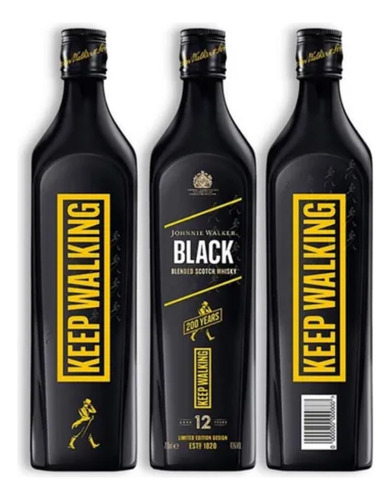 Whisky Johnnie Walker Black Edición 200 Años 700ml