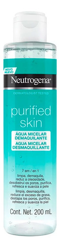 Agua Micelar Desmaquillante Neutrogena Piel Purificada 200ml