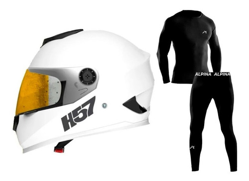 Casco Integral Halcon H57 + Conjunto Termico Micro Sti Cuota