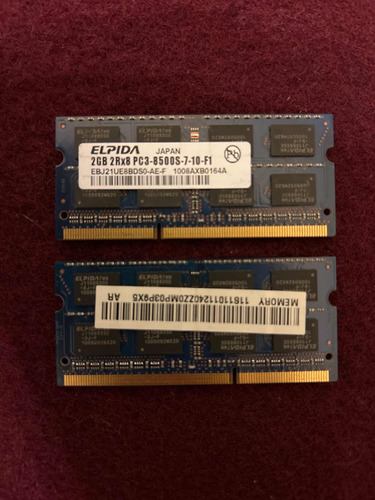 Memoria Ram Elpida - Ebj21ue8bds0 Ae F - 2gb