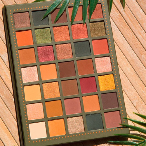 Paleta De Sombras Olivia Beauty Creations 35 Tonalidades Color De La Sombra Cálidos Cálidos