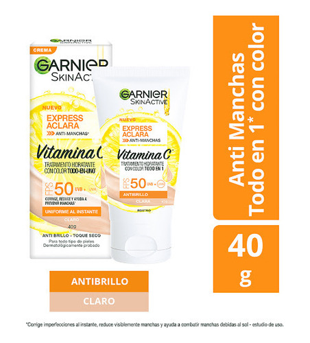 Garnier Todo En Uno Express Aclara Tono Claro Fps50