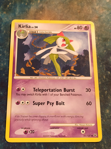 Cartas De Pokémon - Kirlia #51 Pokemon Platinum