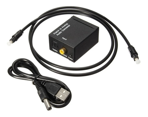 Convertidor De Audio Digital A Analogo Optico A Rca Led Tv