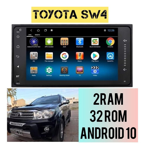 Central Multimedia Toyota Sw4 Gps, Usb, Android 10 Carplay