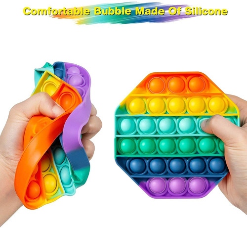 4pc Pop-it Fidget Juguete Empuje Pop Burbuja Autismo Antiest