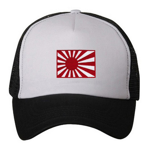 Gorra Bordada Trucker Bandera Sol Naciente Japon