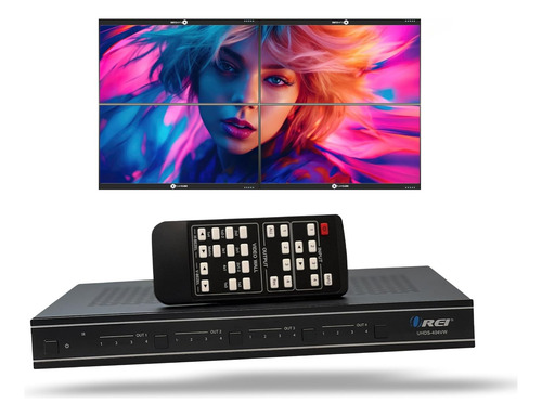Orei Video Wall 4k 4x4 Hdmi 4k@60hz 4:4:4 Hd Múltiples Modos