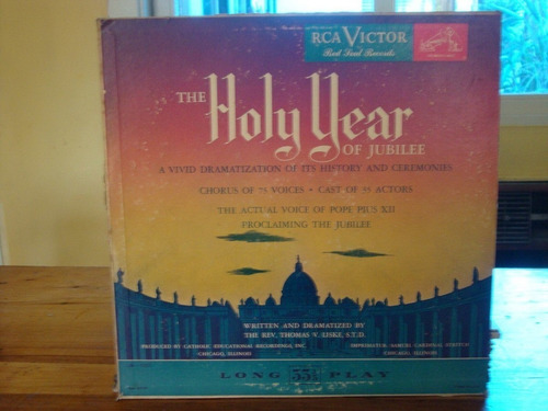 Vinilo Rev Thomas Liske Holy Year Of Jubilee Voz Pio 12 Cl2