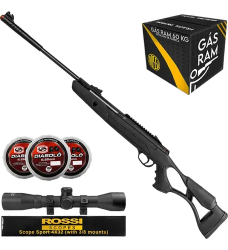Carabina De Pressão Hatsan Airtact Pd Gás Ram / Nitro Kit Preto 6.35 Mm