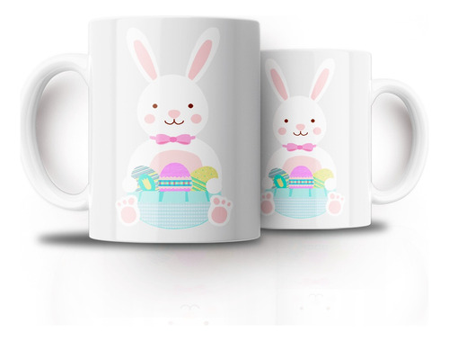 Tazón Taza Personalizada Conejito De Pascua 1