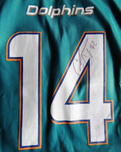 Jersey Autógrafiado Charles Clay, Delfines Miami Nfl Coa
