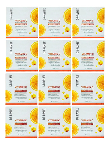 Pack 12 Und Jabón Iluminador De Vitamina C Dr Rashel