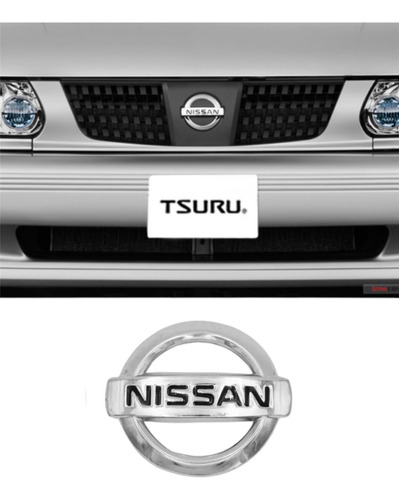 Emblema Cromado Delantero Parrilla Nissan Tsuru 2005-2017