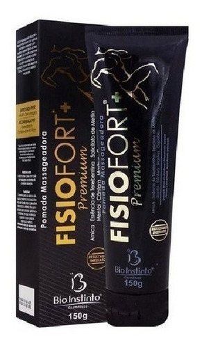 Atacado 20 Pomada Premium 150 G Pomada Fisiofort Preta Fragrância Mentol Tipo de embalagem Tubo
