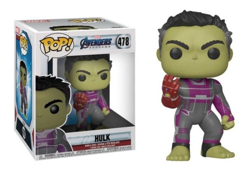 Funko Pop Hulk Avengers Endgame 15cm Con Guante