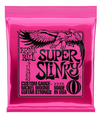 Encordado Guitarra Ernie Ball 2223 Super Slinky La Plata