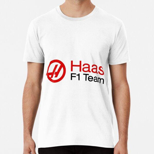 Remera Equipo De Fórmula 1 De Haas Pegatina Algodon Premium