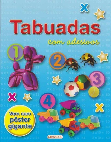 Tabuadas Com Adesivos (+ Pôster Gigante)