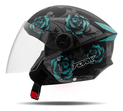 Capacete New Liberty Three Flowerss Elite Pro Tork Brilhante