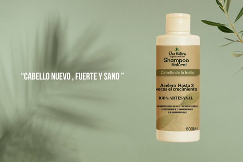 Shampoo Natural Cabello De La India