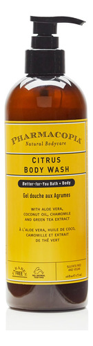 Pharmacopia Citrus Body Wash - Gel De Ducha Natural, Limpiad