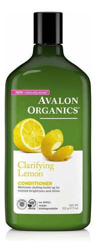 Avalon Organics Acondicionador Aclarador De Limon, Botella 