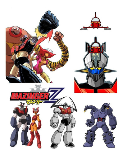 Stickers Vinil Decorativo Coleccion Mazinger Z Vintage