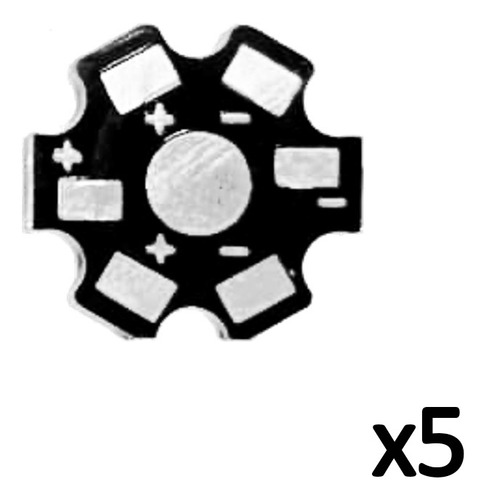 Base Placa Aluminio Para Leds De 1w 3w 5w Disipador De Calor