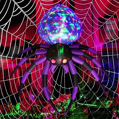 Araña De Halloween Inflable Gigante De 11 Pies Decorac...