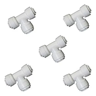 Conector T En Lnea Plstico 1/4puLG A 3/8puLG Para Purificaci