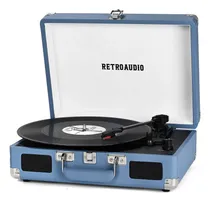 Comprar Tocadiscos Bluetooth Vintage - Pack Portátil Con Altavoces