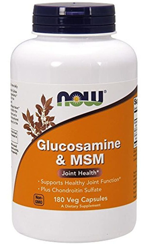 Suplementos Now, Glucosamina Y Msm Más Sulfato De Condroitin